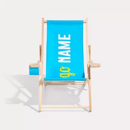 Chaises longues avec porte-gobelet