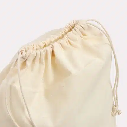 Sacs en coton avec cordons de serrage