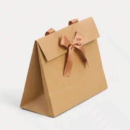 Sacs cadeaux en papier avec ruban Sacs cadeaux en papier avec ruban