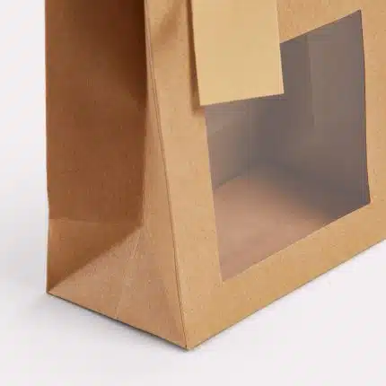 Sacs en papier avec fenêtre