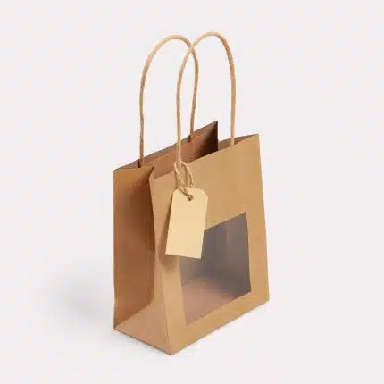 Sacs en papier avec fenêtre