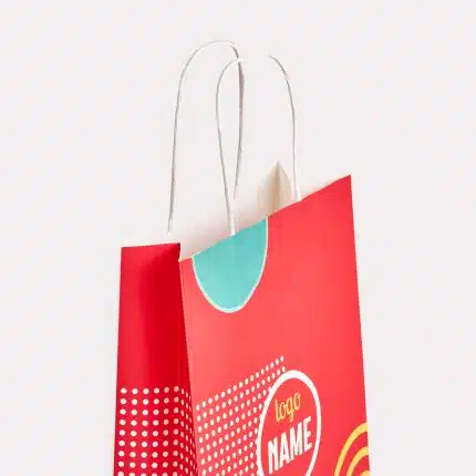 Sacs en papier avec anses torsadées
