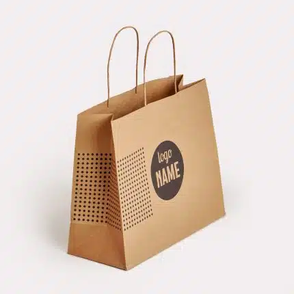 Sacs en papier avec anses torsadées