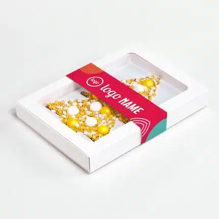 Manchon en chocolat pour sapin de Noël