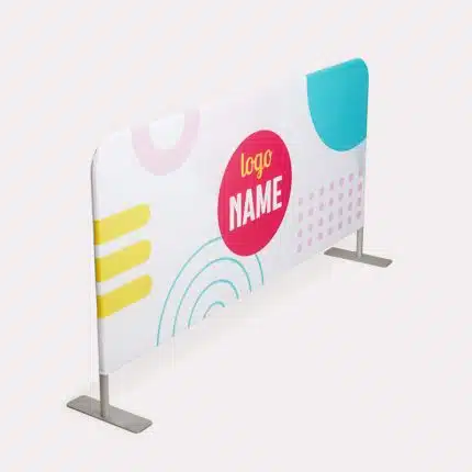 Barrières avec housse textile