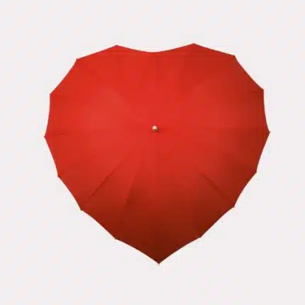 Parapluies en forme de cœur